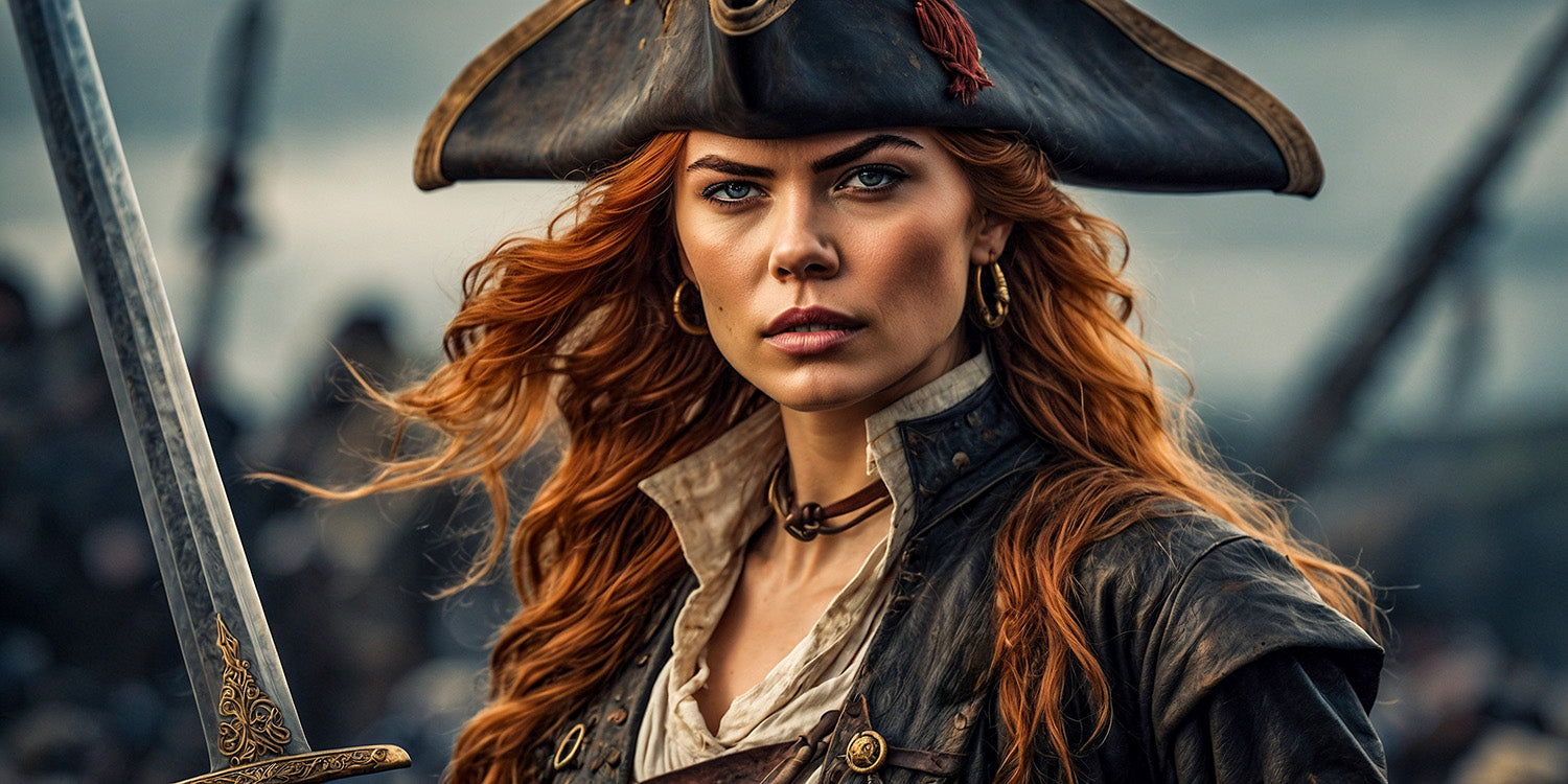 Red Headed Pirate Woman 