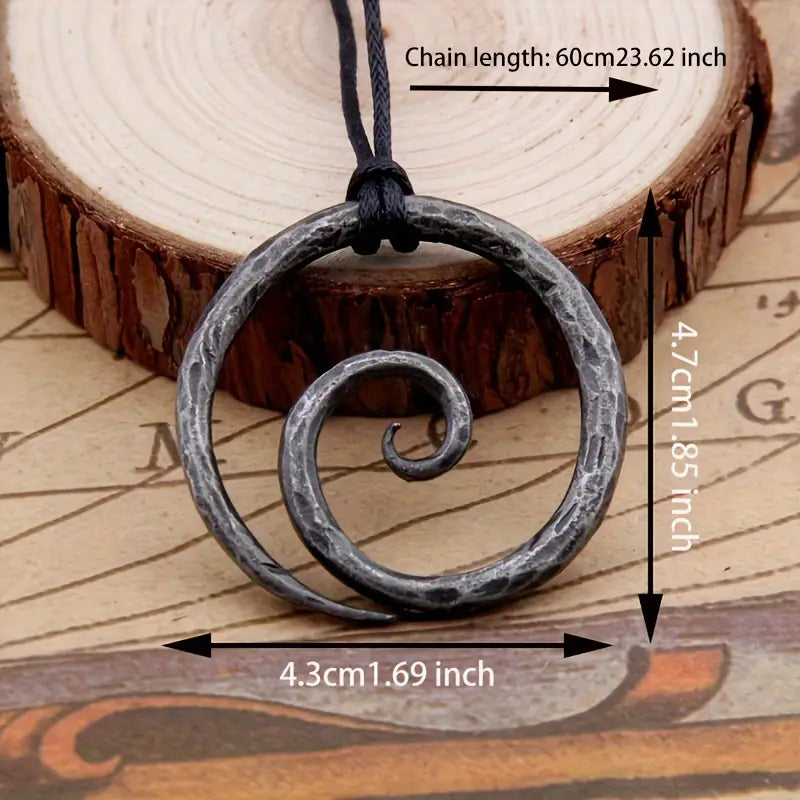 Pirate Spiral Pendant Necklace