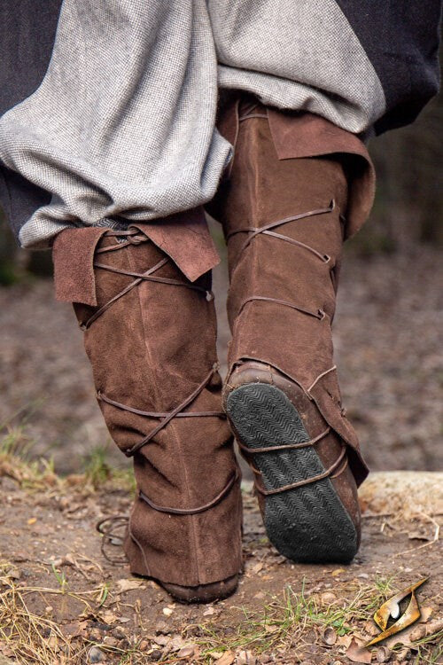 Gaiters in Black Suede Leather