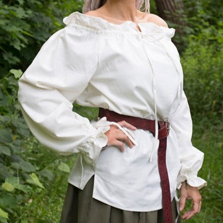 Ladies' Historical Cotton Pirate Shirt | Loose Fit