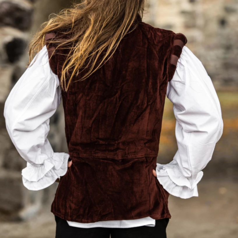 Pirate Captain's Velvet Vest (back)