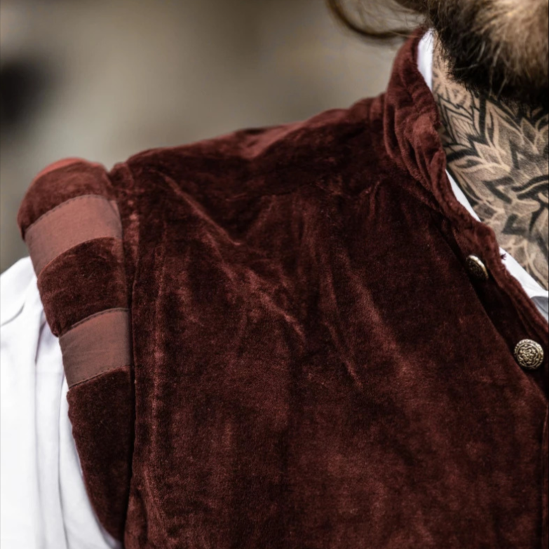 Close up - Pirate Captain's Velvet Vest