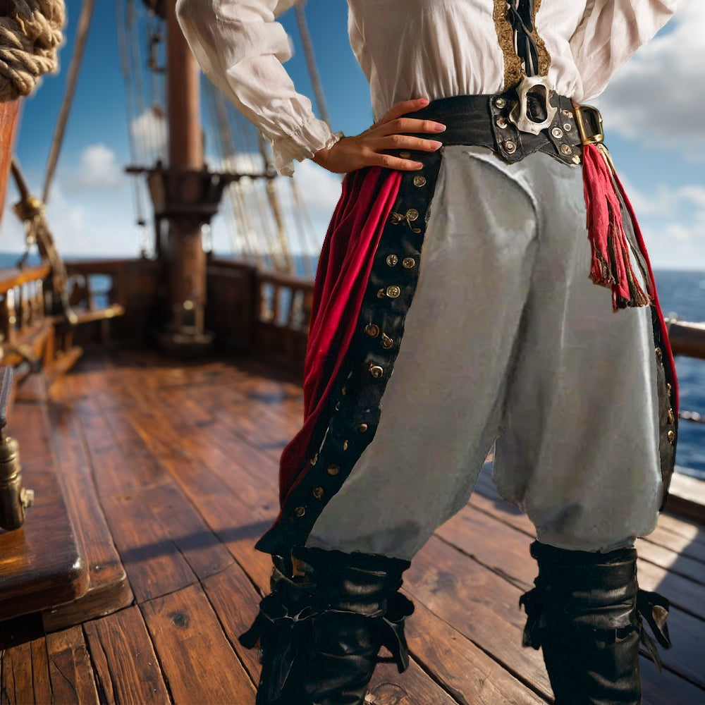 Double-Breasted Pirate Pants | Five Colors