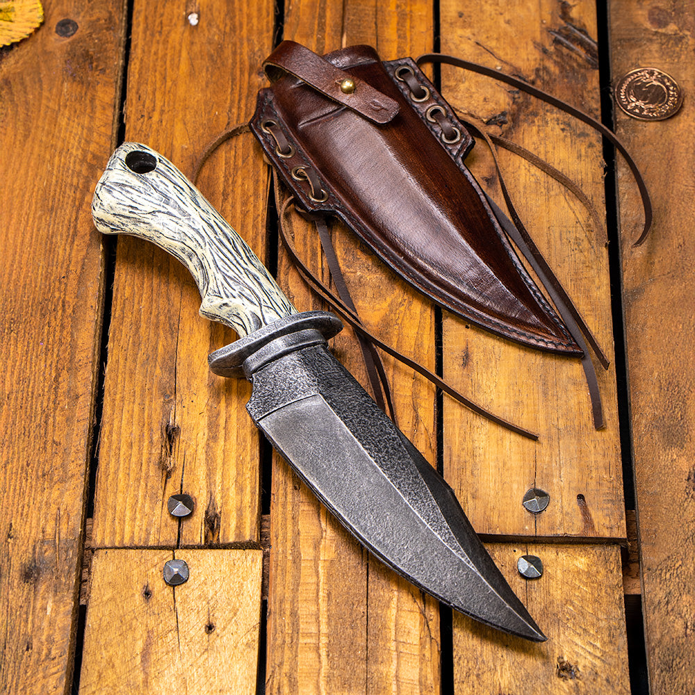 Genuine Leather Scabbard shown with matching knife