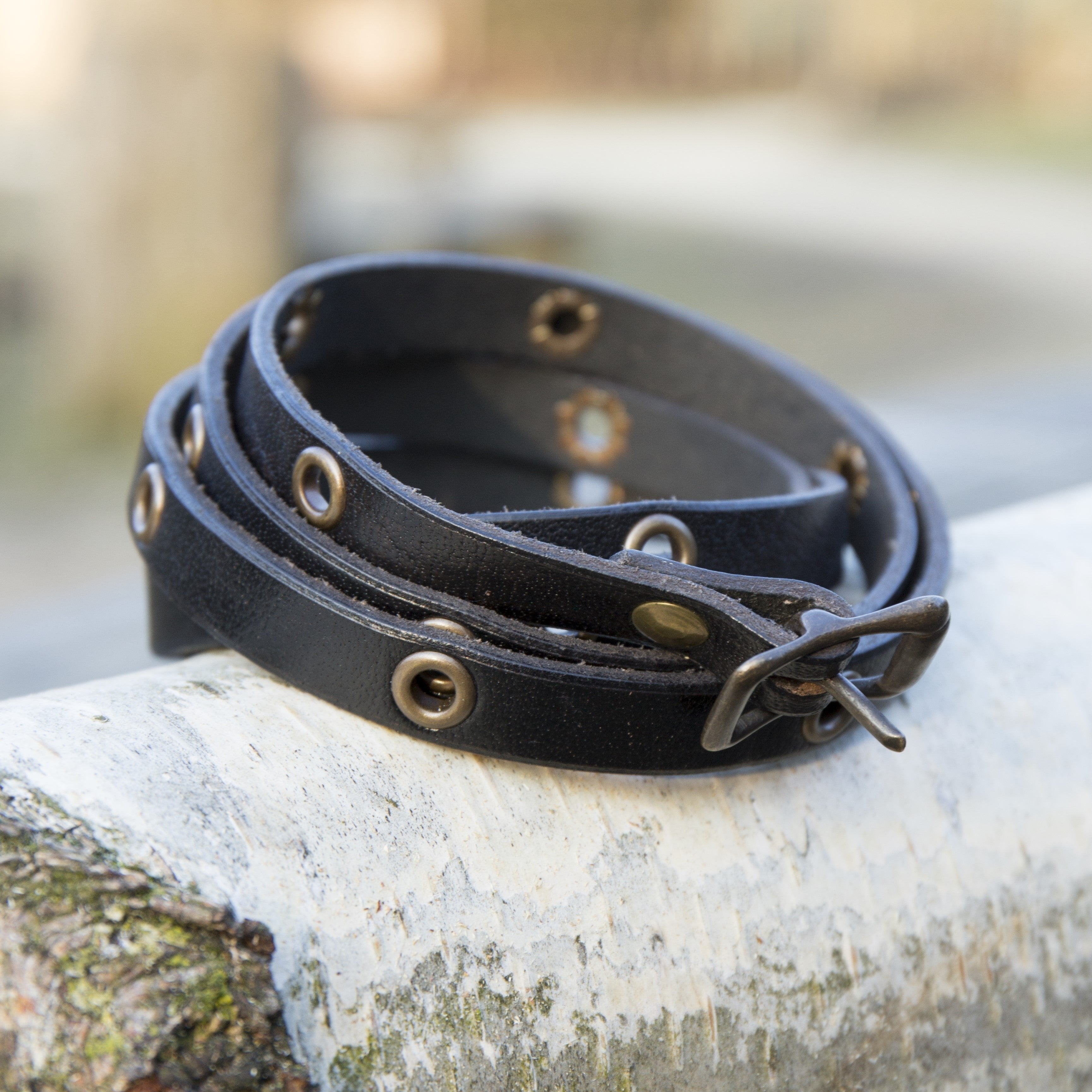 Multistrap Leather Bracelet