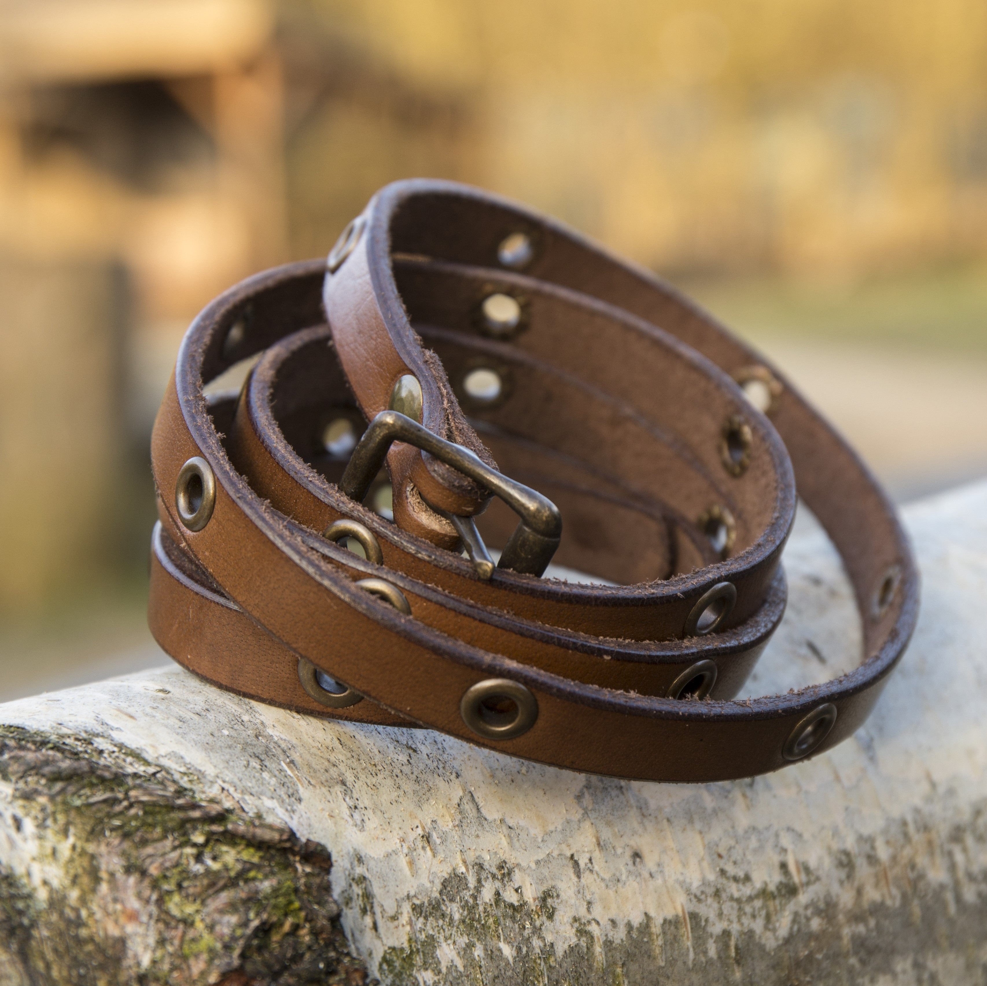 Multistrap Leather Bracelet