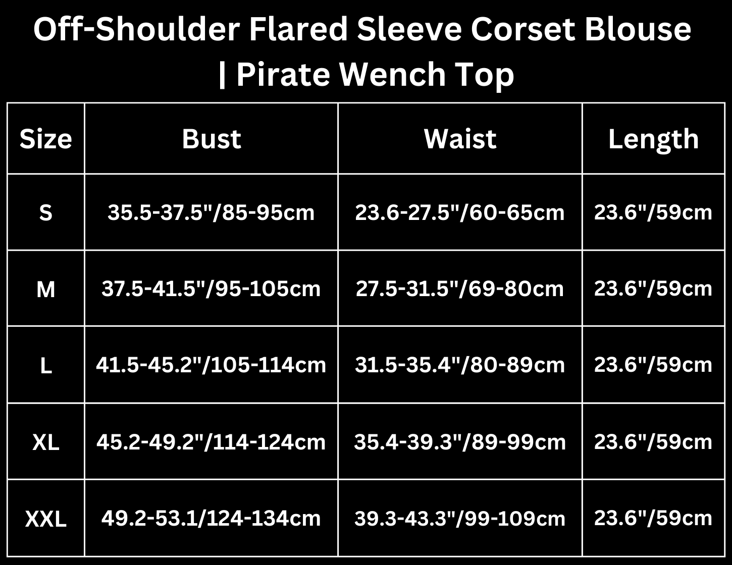 Off-Shoulder Flared Sleeve Corset Blouse | Pirate Wench Top