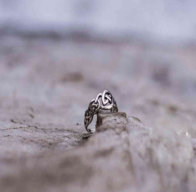 Celtic Ornament Ring Sterling Silver Handcrafted Celtic Jewelry-3