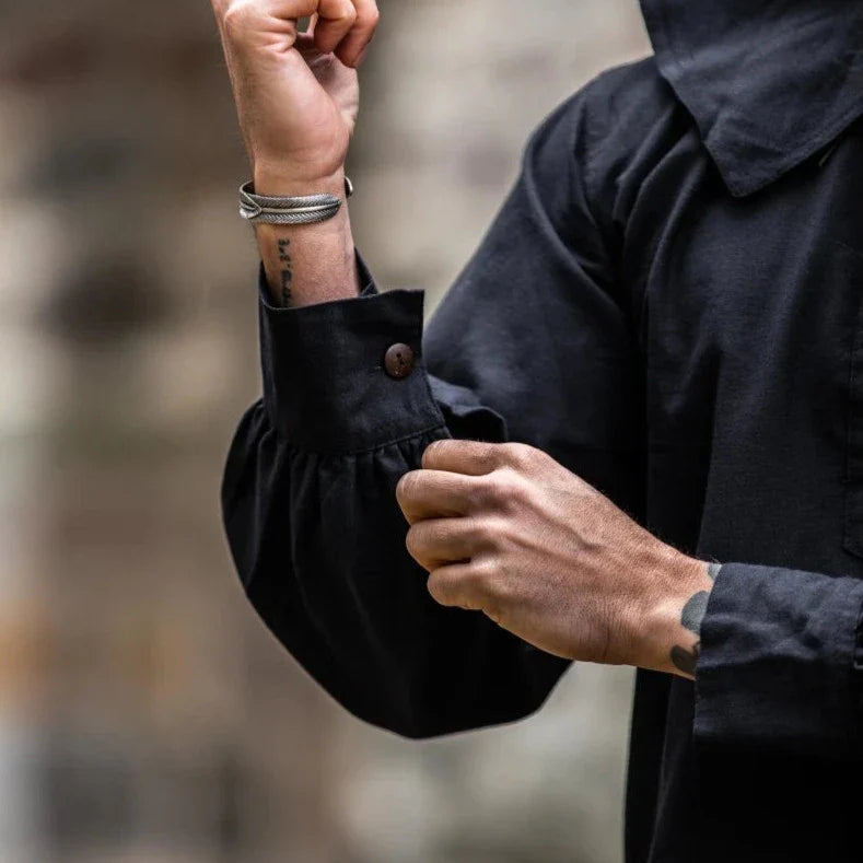 Black Laced Pirate Shirt button cuff