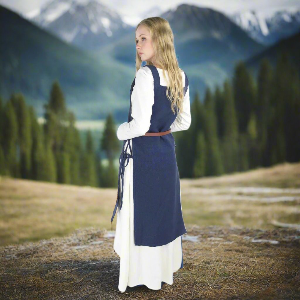 Blue Cotton Pirate's Layered Overdress | Historical Outer Garment