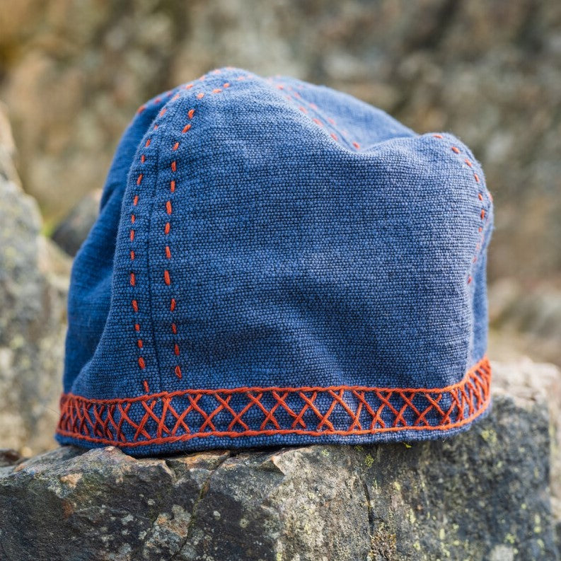 Blue Pirate Wool Cap - Anders embroidery