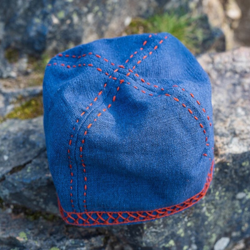 Blue Pirate Wool Cap - Anders embroidery