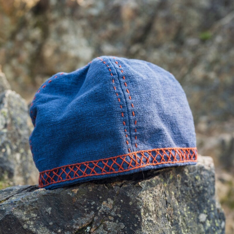 Blue Pirate Wool Cap - Anders embroidery