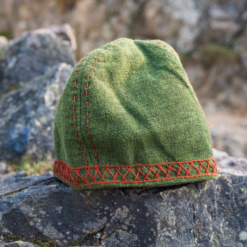 Green Pirate Wool Cap - Anders embroidery