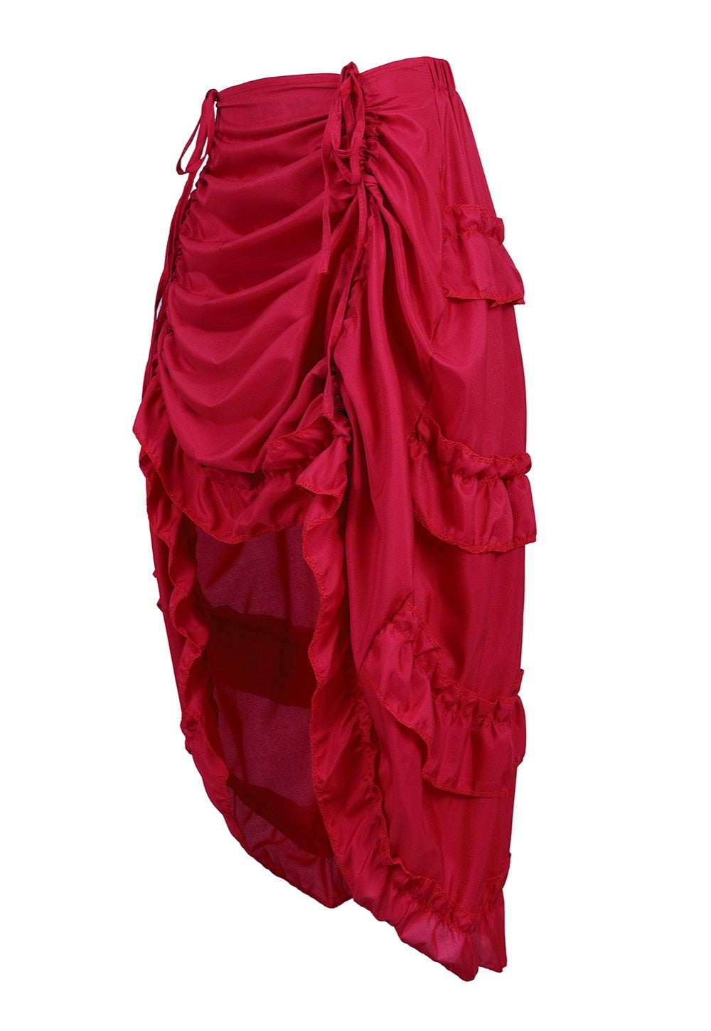 Pirate Wench Irregular Pleated Long Skirt | Elegant Buccaneer Attire