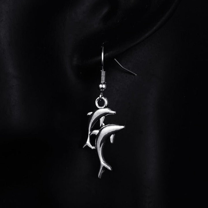 Darting Dolphin Earrings