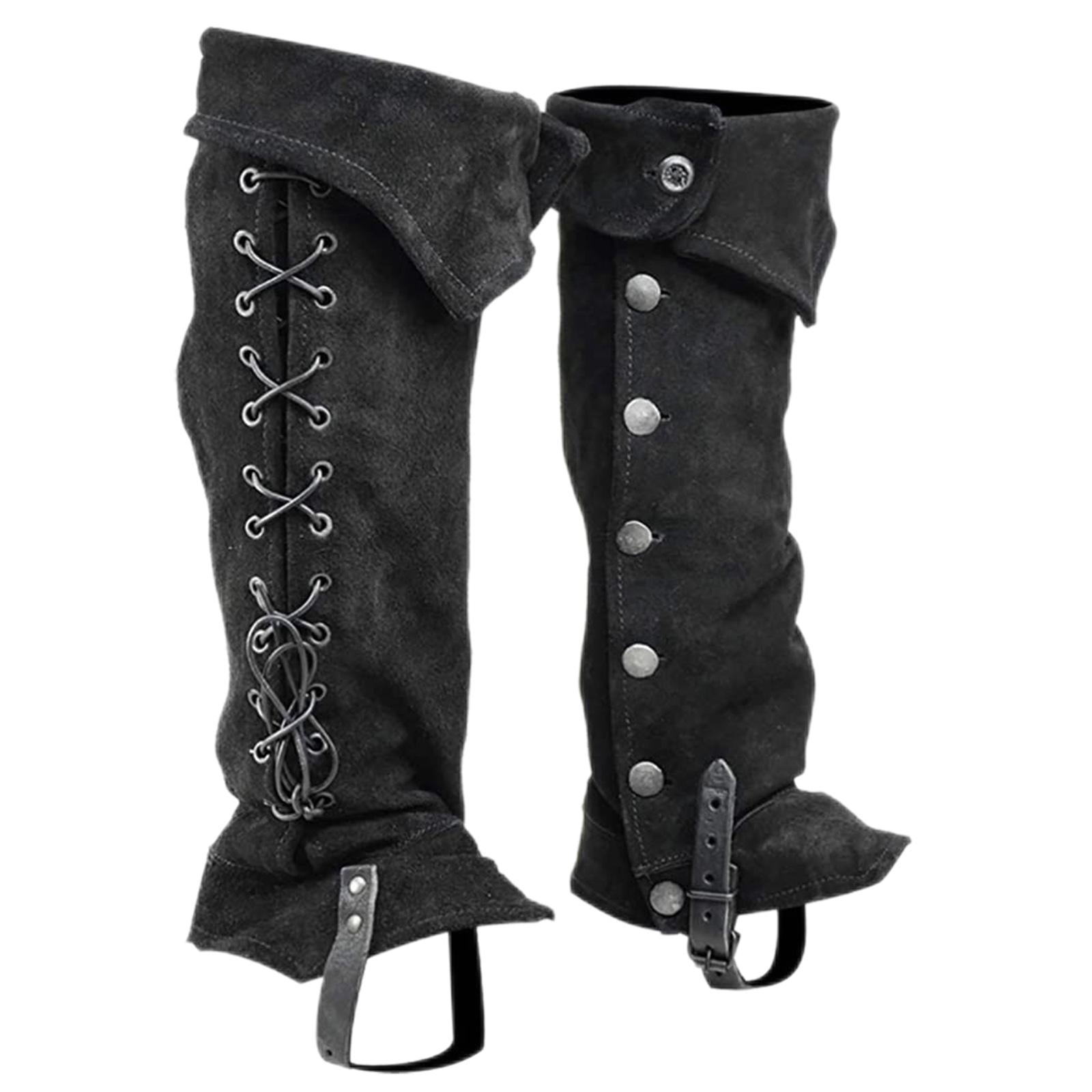 Pirate Boot Gaiters in balck