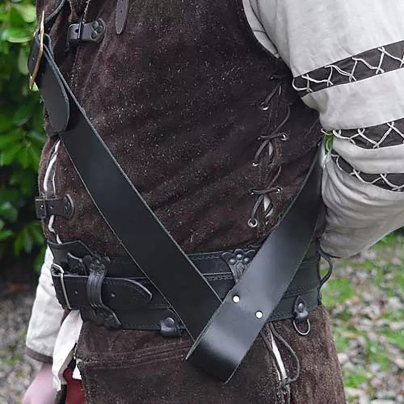 Pirate Cutlass Shoulder Belt in black