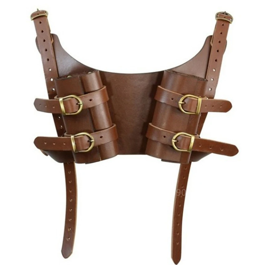 Two-Handed Swordsman Back Scabbard | Faux Leather Pirate Weapon Holder