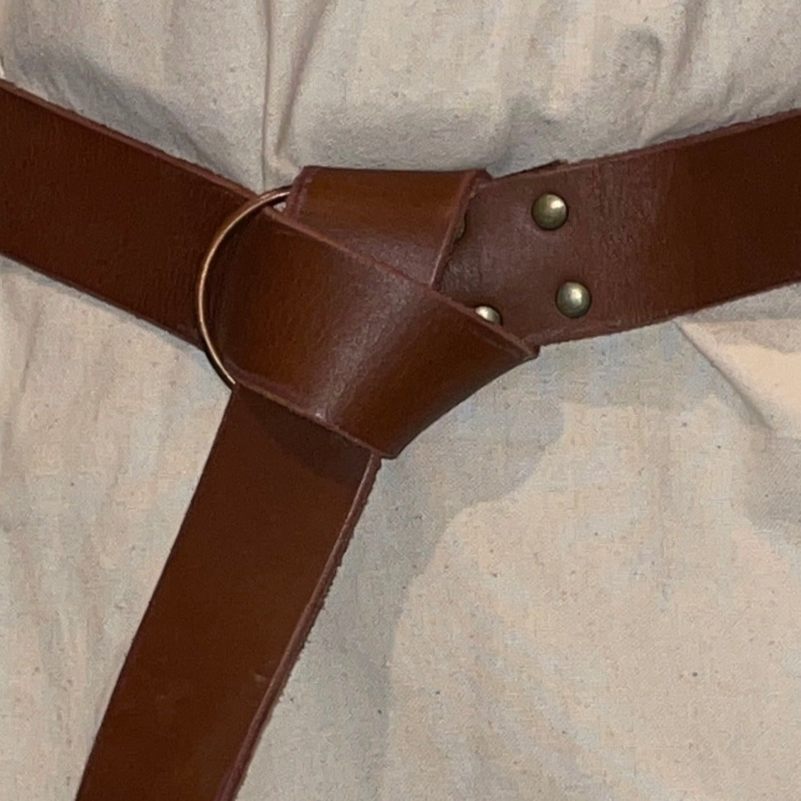 Close up Pirate Belt - Dark Brown with Ring Loop