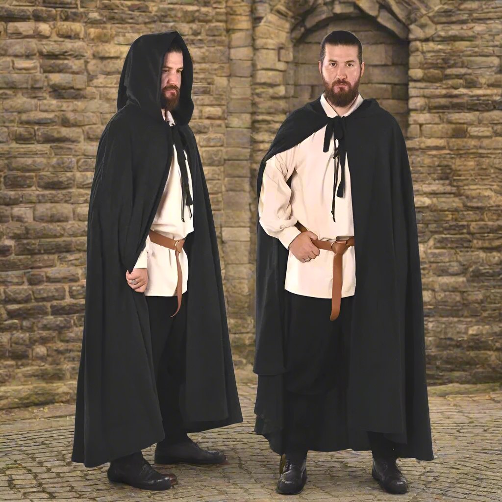 Pirate Hooded Cape Wool Blend