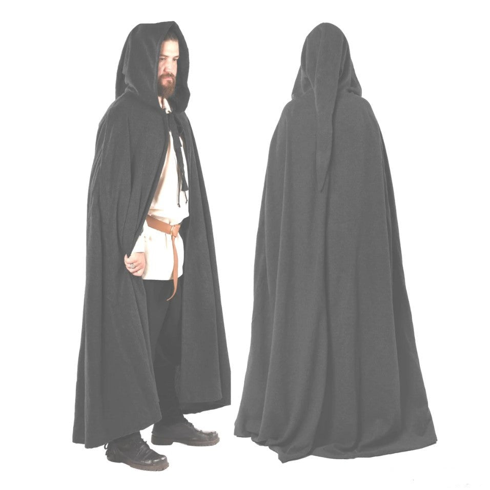 Pirate Wool Blend Hooded Cape