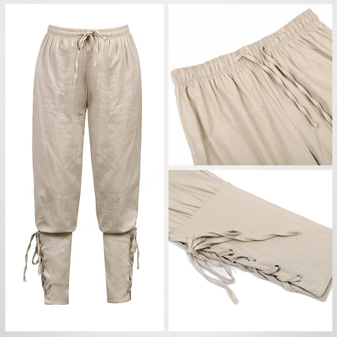 Viking Linen Tie-closure Trousers